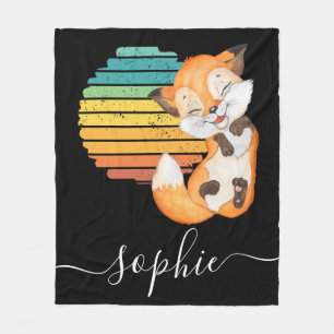 Wild Forrest Animals Baby Fleece Blanket