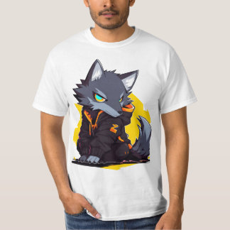 Wild Fox Künstlerische Natur T-Shirt Gestaltung