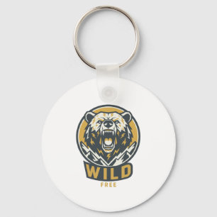 WILD & FREE Bären-Emblem-Schlüsselanhänger Schlüsselanhänger