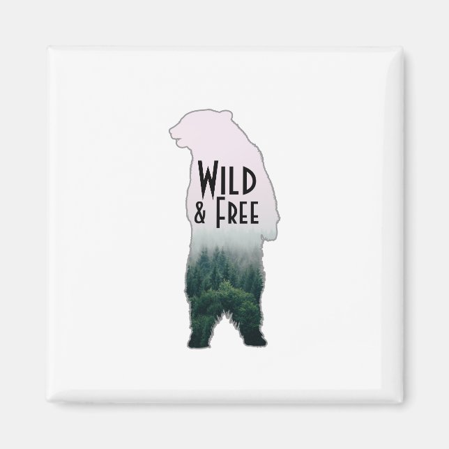 Wild & Free Magnet (Vorne)