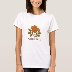 Wild & Free Wildrose Floral T-Shirt für Frauen