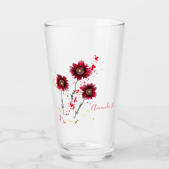 Wild Frei Spirituosen mit Stammschrift Glas (Vorderseite)