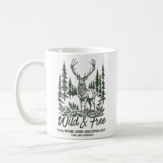 Wild & Freie Hirsche Naturliebhaber  Kaffeetasse