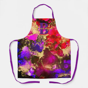 Wild Fuscia Gold Alkohol Tinte Schürze