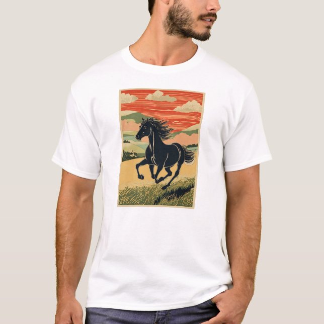 "Wild Gallop" T-Shirt (Vorderseite)