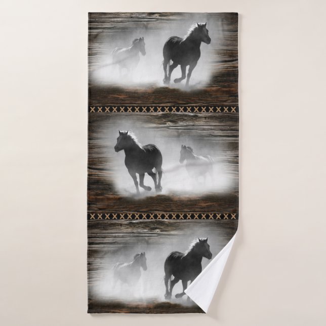 Wild Galloping Horse Badehandtuch (Badehandtuch)