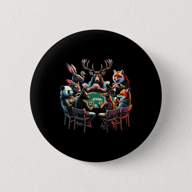 Wild Game Hunting Funny Graphic T-Shirts Button (Vorderseite)