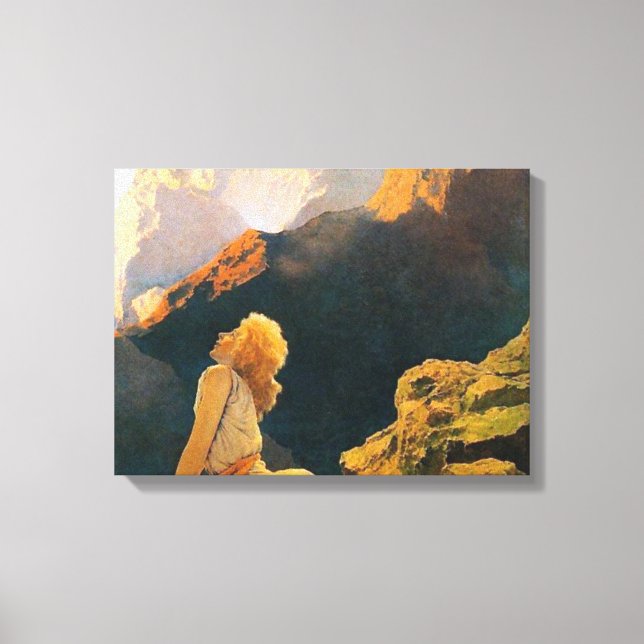 Wild Gänse von Maxfield Parrish Leinwanddruck (Vorderseite)
