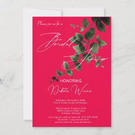 Wild Garden Blätter Brautparty Einladung