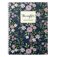 Wild Garden Floral Personalisiert Notebook