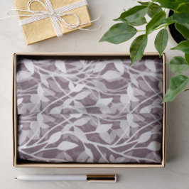 Wild Garden Mist white botanical foliage plum Seidenpapier