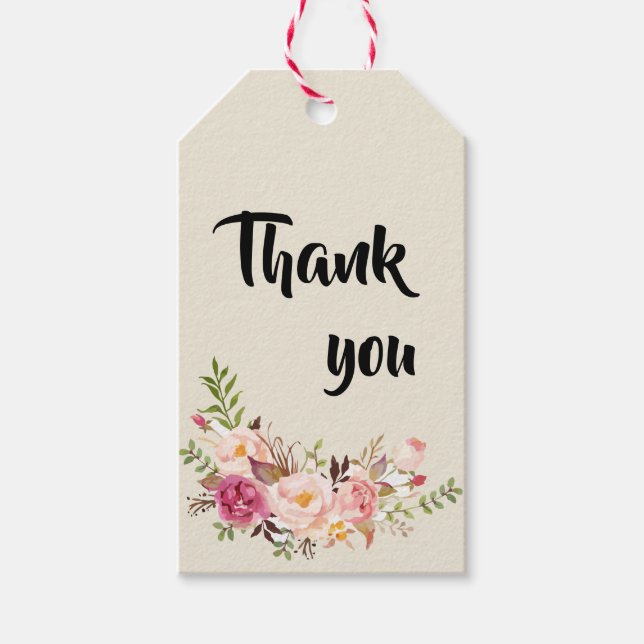 Wild Garden Wedding Geschenk Tag Geschenkanhänger (Vorderseite)