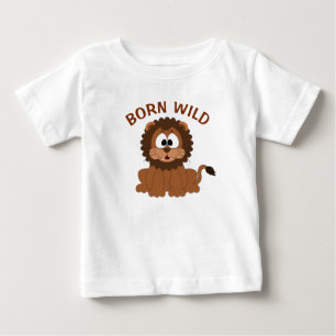 Wild geborener Löwe Baby T-shirt