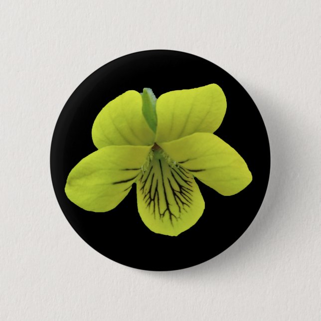 Wild gelbe violette Koordinaten Button (Vorderseite)