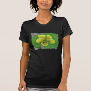Wild gelbe violette Koordinaten T-Shirt
