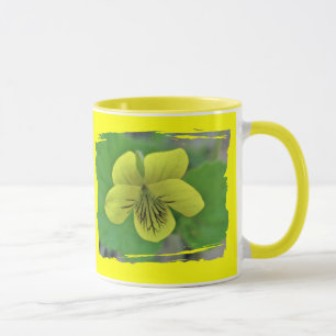 Wild gelbe violette Koordinaten Tasse