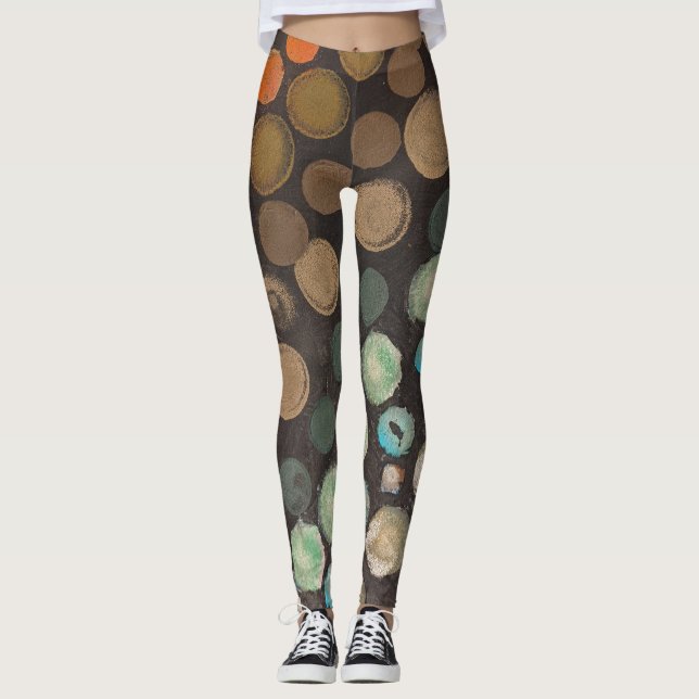 Wild Gepunktete Leggings (Vorderseite)