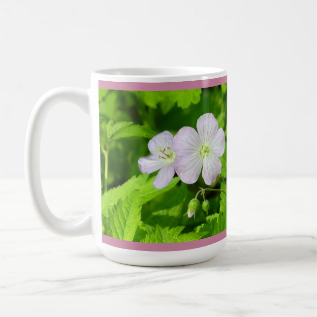 Wild-Geranium-Tasse Kaffeetasse (Links)