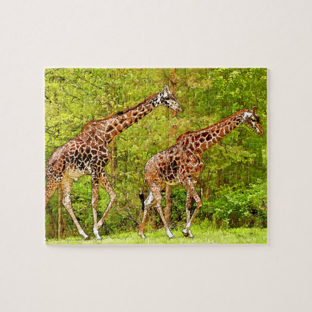 Wild Giraffes - Afrikanische Wildtiere (Horizontal)