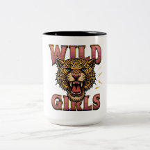Wild Girls Leopard Grafik-Mug