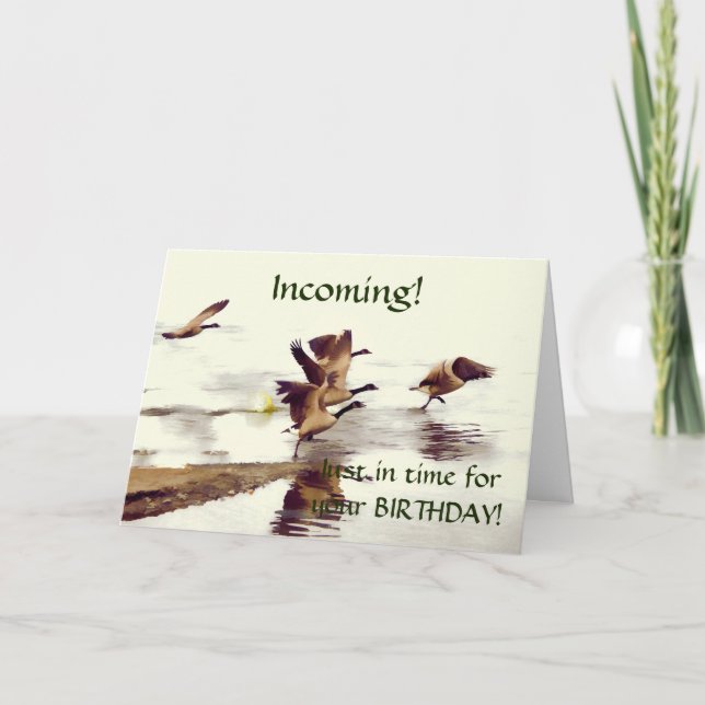 "Wild Goose Chase" - Running Gänse Karte (Vorderseite)