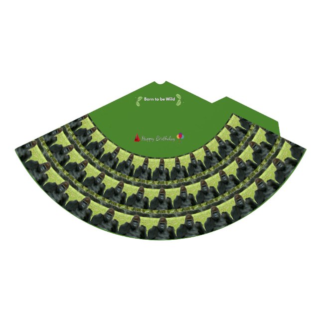 Wild Gorilla Birthday Party Pattern Partyhütchen (Vorderseite)