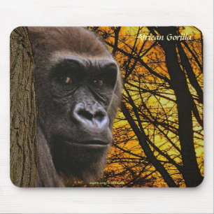 Wild-Gorilla gefährdete Arten Primat Mousepad