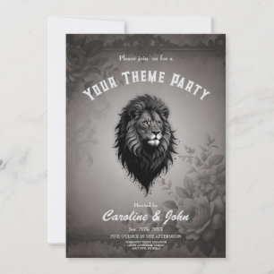 Wild Grace: auffallendes Portrait eines Löwen Einladung