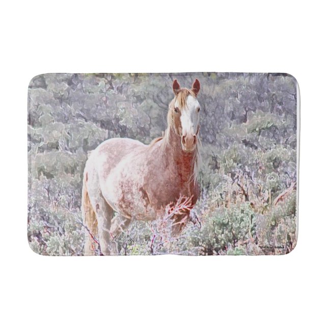 Wild Grace, Roan-Stallion-Badematte Badematte (Vorderseite)