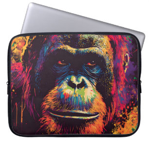 Wild Graffiti Urban Jungle Gorilla Laptopschutzhülle