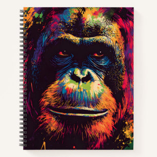 Wild Graffiti Urban Jungle Gorilla Notizbuch