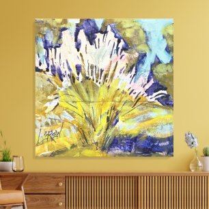 Wild Grass Plumes Gemälde / Künstler Larry Lerew Leinwanddruck