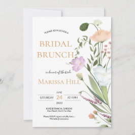 Wild grünes Brautparty Brunch Einladung