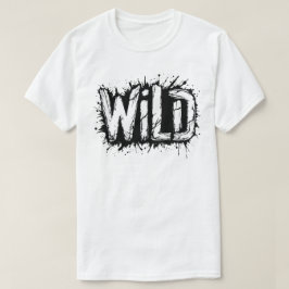 Wild Grunge Typografie T-Shirt