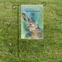 Wild Hare Exuberance Pastel Art Individuelle Name