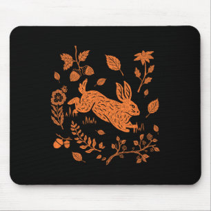Wild Hare Rabbit Cotattcore Fall Erntedank Mousepad