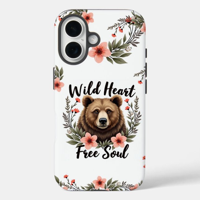 Wild Heart Free Soul iPhone Case (Rückseite)