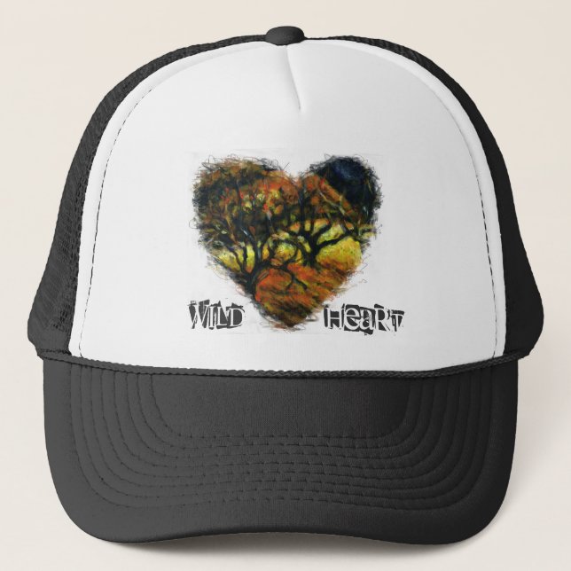 Wild Heart Hat Truckerkappe (Vorderseite)