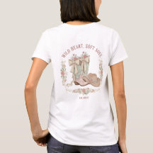 Wild Heart Soft Soul Cowgirl Stiefel Rosa Blumen