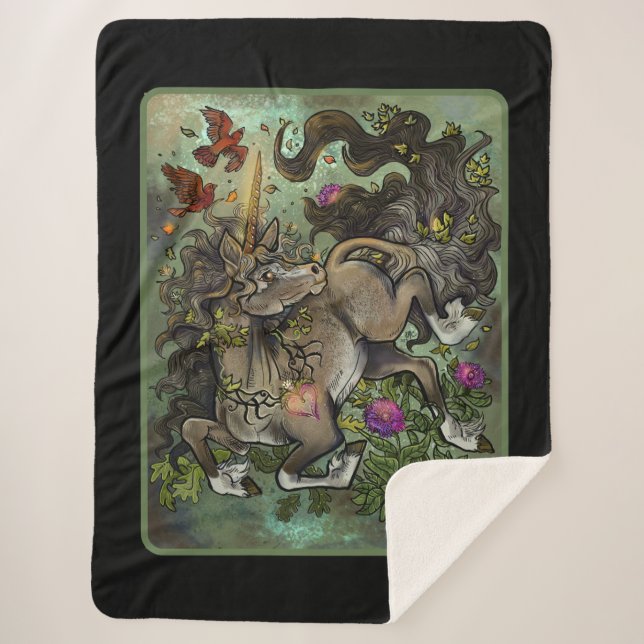 Wild Hearted Unicorn Sherpadecke (Vorderseite)