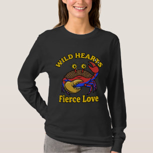Wild-Hearts-T-Shirt mit Krabbe und leidenschaftlic T-Shirt