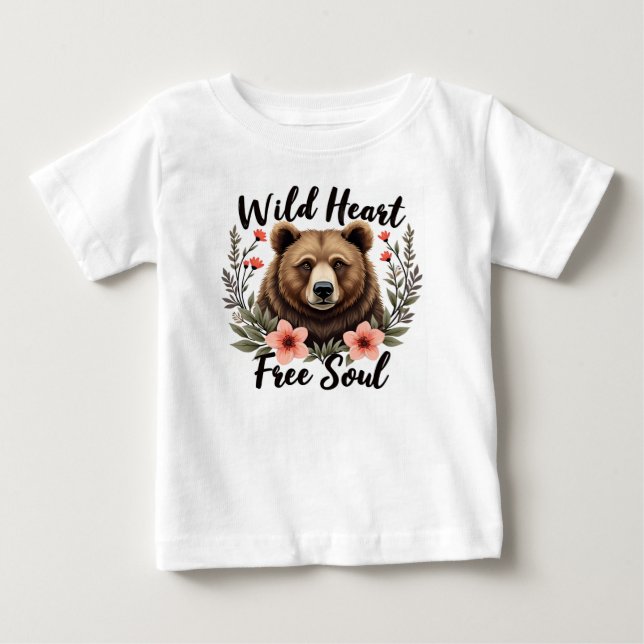 Wild herz freies Soul Baby T-shirt (Vorderseite)