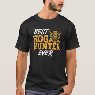 Wild Hog Jagd Bester Hund Jäger je Boar Jagen T-Shirt