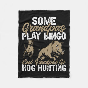 Wild Hog Jagd Vater Großvater Boar Jagd Fleecedecke