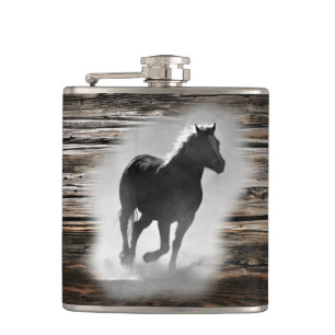 Wild Horse Galloping Flachmann