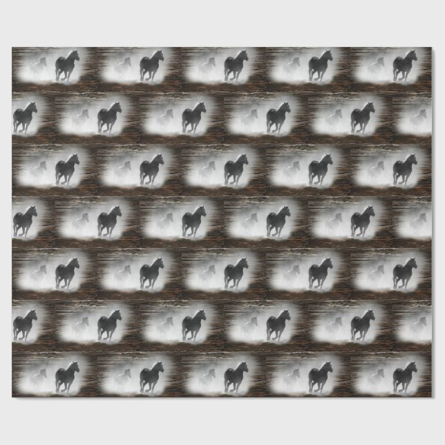 Wild Horse Galloping Geschenkpapier (Flach)