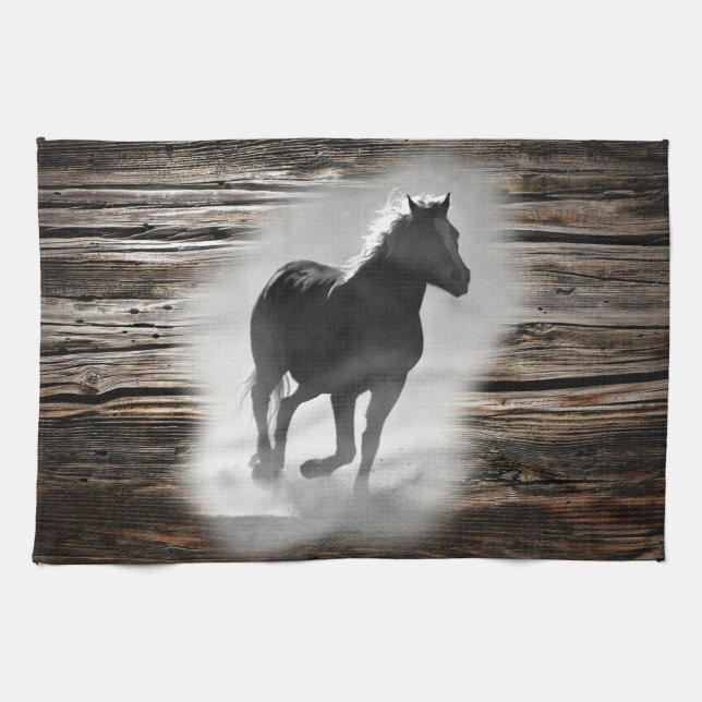 Wild Horse Galloping Geschirrtuch (Horizontal)
