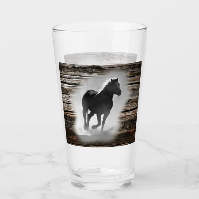 Wild Horse Galloping Glas (Vorderseite)