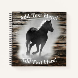 Wild Horse Galloping Notebook Notizbuch