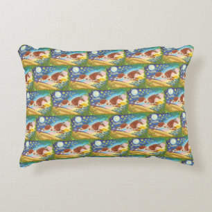 WILD HORSE HILLE, FOLK ART MUSTANG Western Pillow Dekokissen